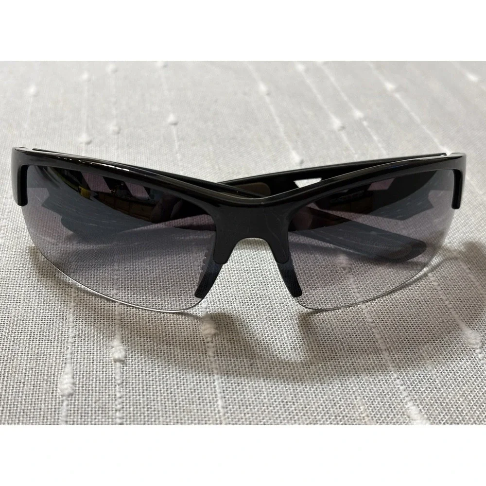 FILA SF215 C1 Black Plastic Wrap Around Athletic Sport Polarized Sunglasses